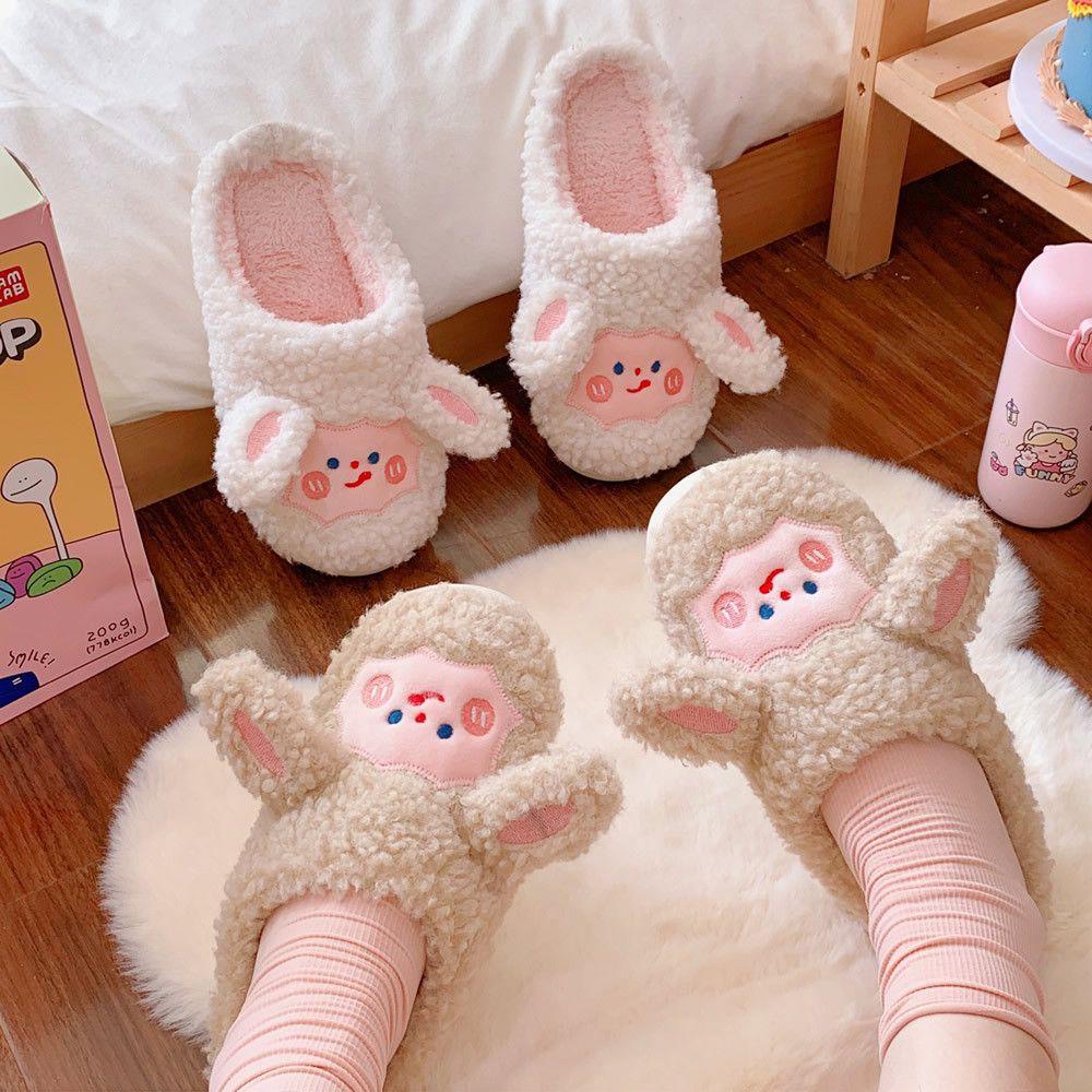 Dép Bông Đi Trong Nhà Hình Cừu Xinh Xắn