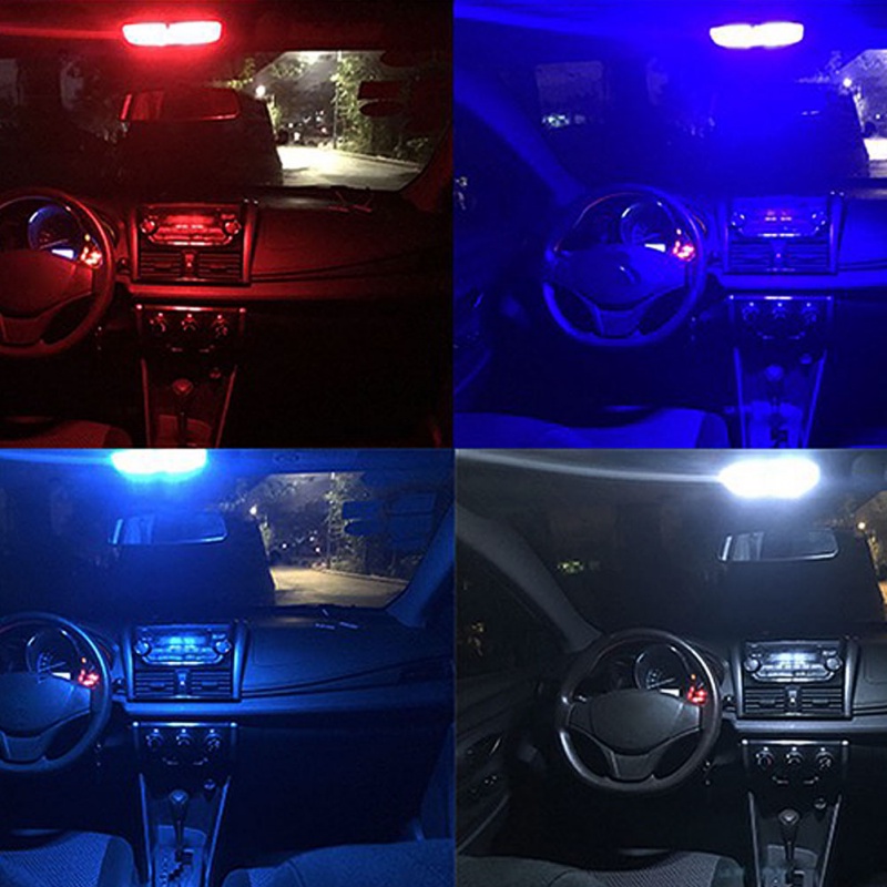 Set 10 Bóng Đèn LED T10 W5W Ánh Sáng Trắng Dành Cho Ô Tô