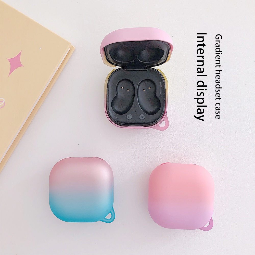 Vỏ Bảo Vệ Hộp Sạc Tai Nghe Không Dây Samsung Galaxy buds / Plus / Live / buds pro / buds 2 / buds 2 pro Bằng PC Cứng Màu Gradient