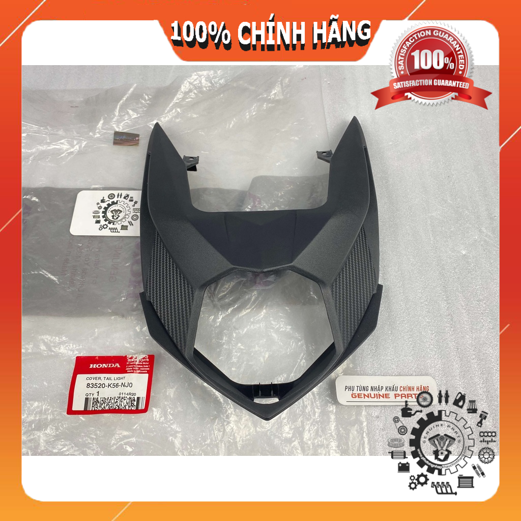 Nhựa nhám bợ đèn sau GTR V2 150 nhập khẩu Honda Indo, Ốp đuôi đèn hậu 83520K56NJ0