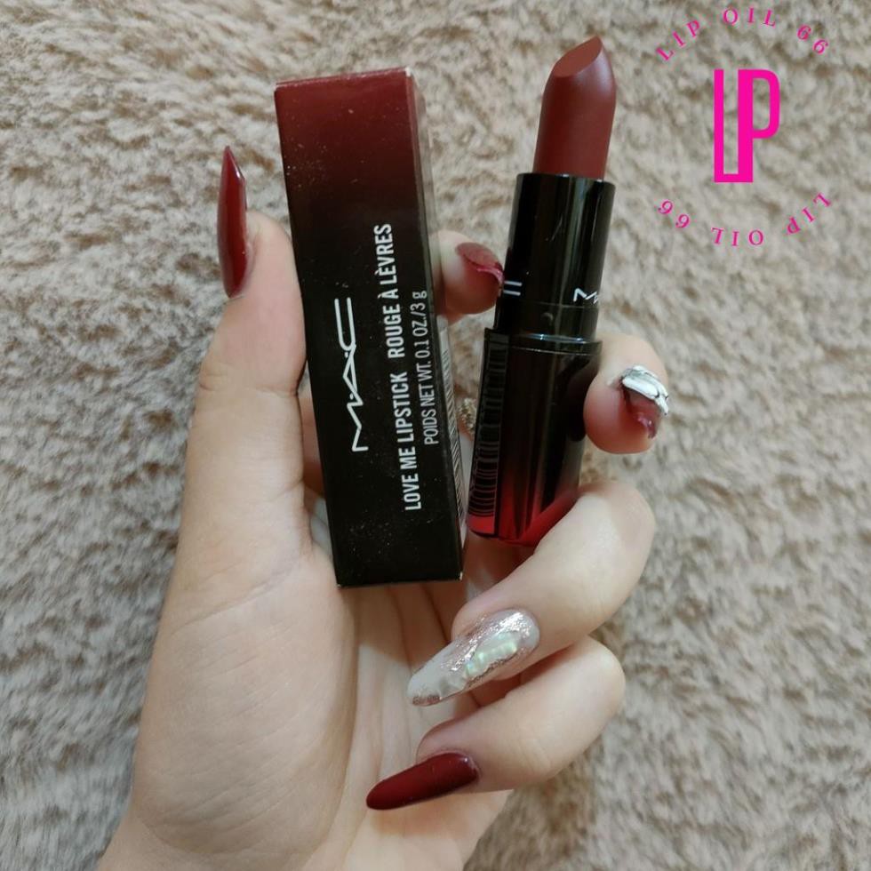 Son lì Mac love me lipstick rouge à lèvres Màu 423 E for effortless 3g sắc đỏ quyến rũ và mê hoặc | BigBuy360 - bigbuy360.vn