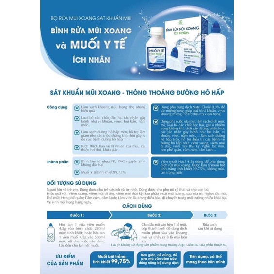 Bình rửa mũi xoang ích nhân