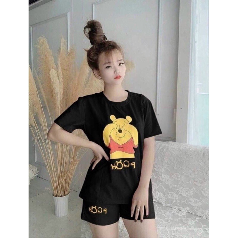 Set Bộ đùi cotton nữ gấu pooh [40-56kg]