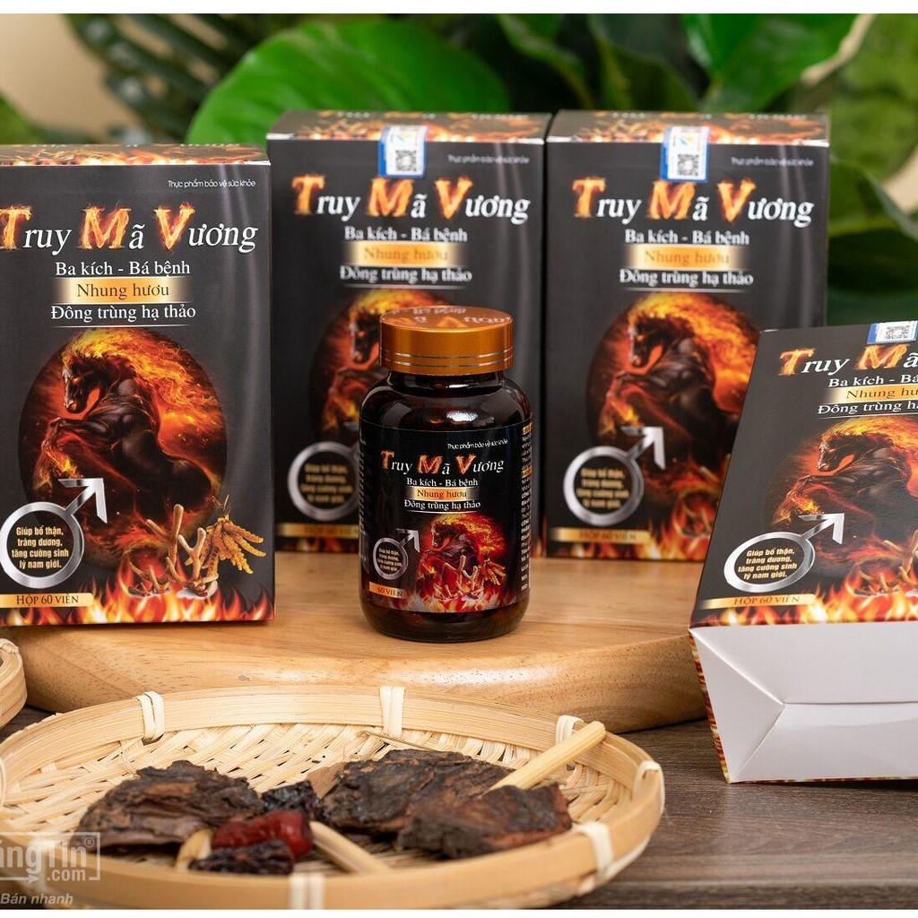 Truy Mã Vương – Hỗ trợ tăng cường sinh lý nam, bổ thận tráng dương, ngăn xuất tinh sớm (60 viên)