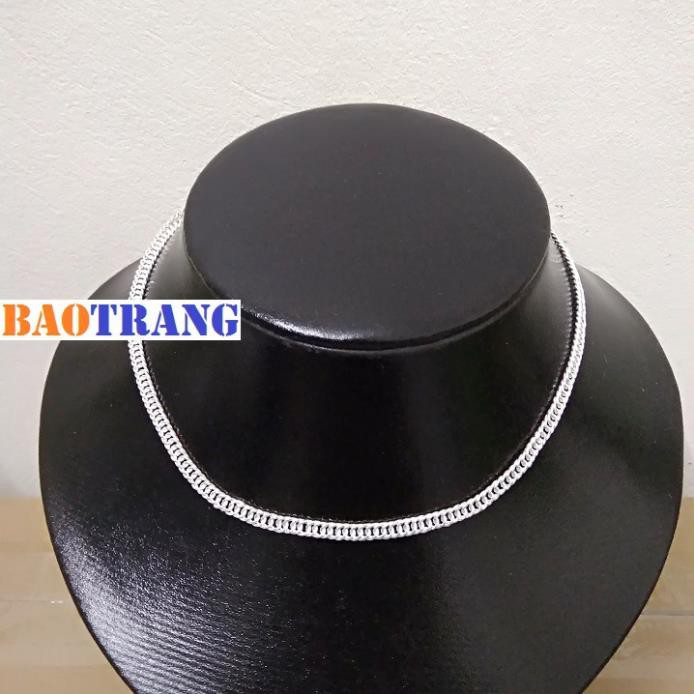 Dây chuyền trẻ em bạc Bảo Trang de007 - Chất liệu bạc 925 - Trọng lượng 2.5 chỉ - Dài 37.5cm - Rộng 0.4cm - Bảo hành vĩn