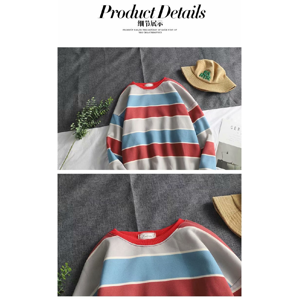 Áo Thun Tay Dài Kẻ Sọc Ngang Trẻ Trung Hợp Thời Trang Cho Nam | BigBuy360 - bigbuy360.vn