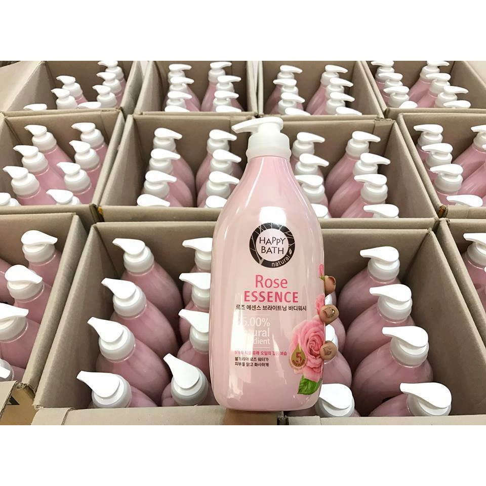 Sữa tắm Happy Bath Natural Real mild (900ml)