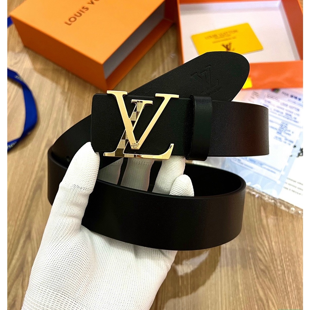 Thắt lưng nam LV cao cấp🔥 Dây lưng da thật nguyên miếng fullbox