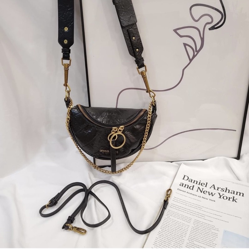 Túi xách nữ đeo chéo bao tử CnK đẹp nhiều màu size 20cm