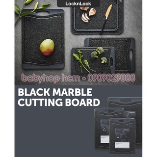 Thớt kháng khuẩn lock&lock black marble ckd006 ckd007 ckd008 ckd009s2 màu đen size s m l sm2
