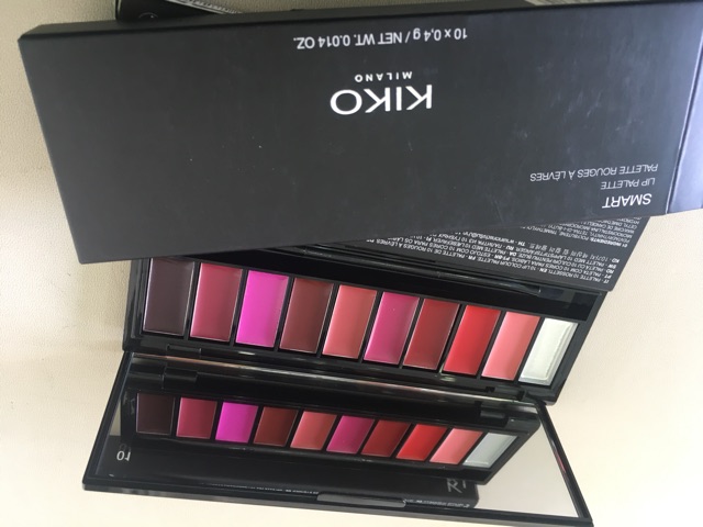 Bảng son chứa 10 màu Kiko Smart Lip Palette