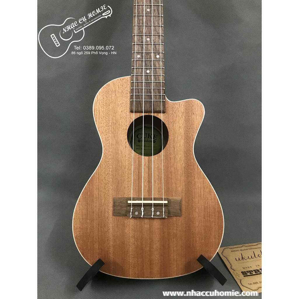 ĐÀN UKULELE CONCERT 23'' KHUYẾT CUKE KHÓA GOLD