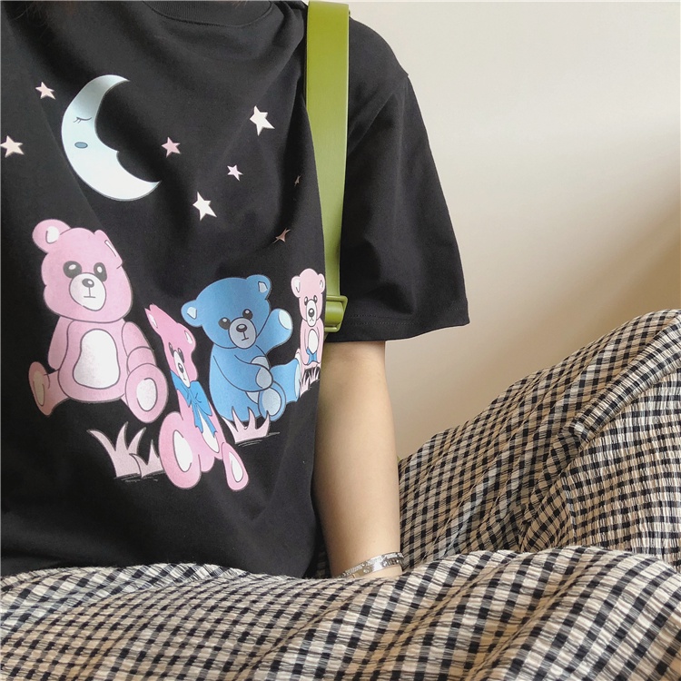 SUXI Quần Dài Lưng Cao Ống Rộng Họa Tiết Sọc Caro Phong Cách Vintage