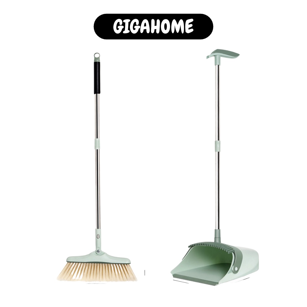 Chổi Quét Nhà Kèm Hốt Rác, Gạt Nước Đa Năng GIGAHOME Xoay Thông Minh 360 Độ10072