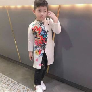 Áo dài cách tân cho bé trai