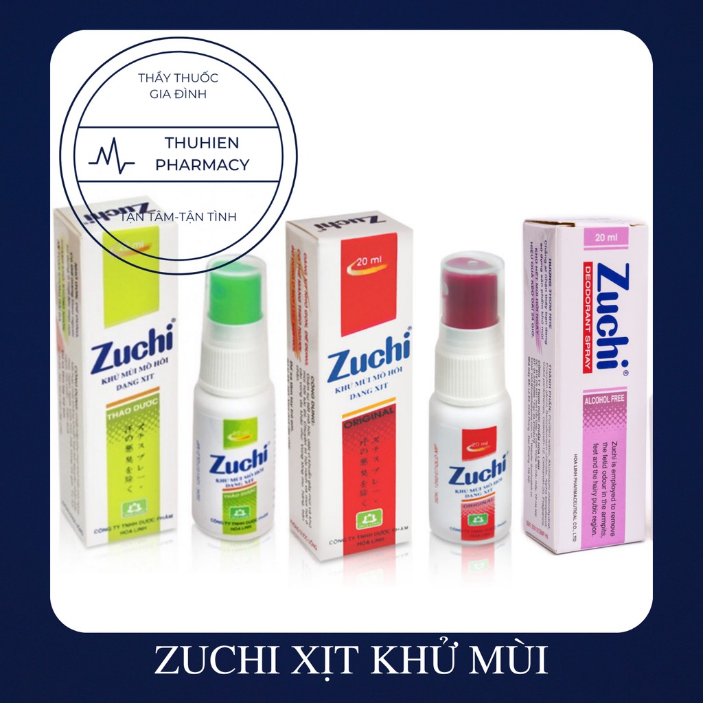 [Date 07/2022] XỊT ZUCHI - Khử mùi hôi dạng xịt (Lọ 20ml)