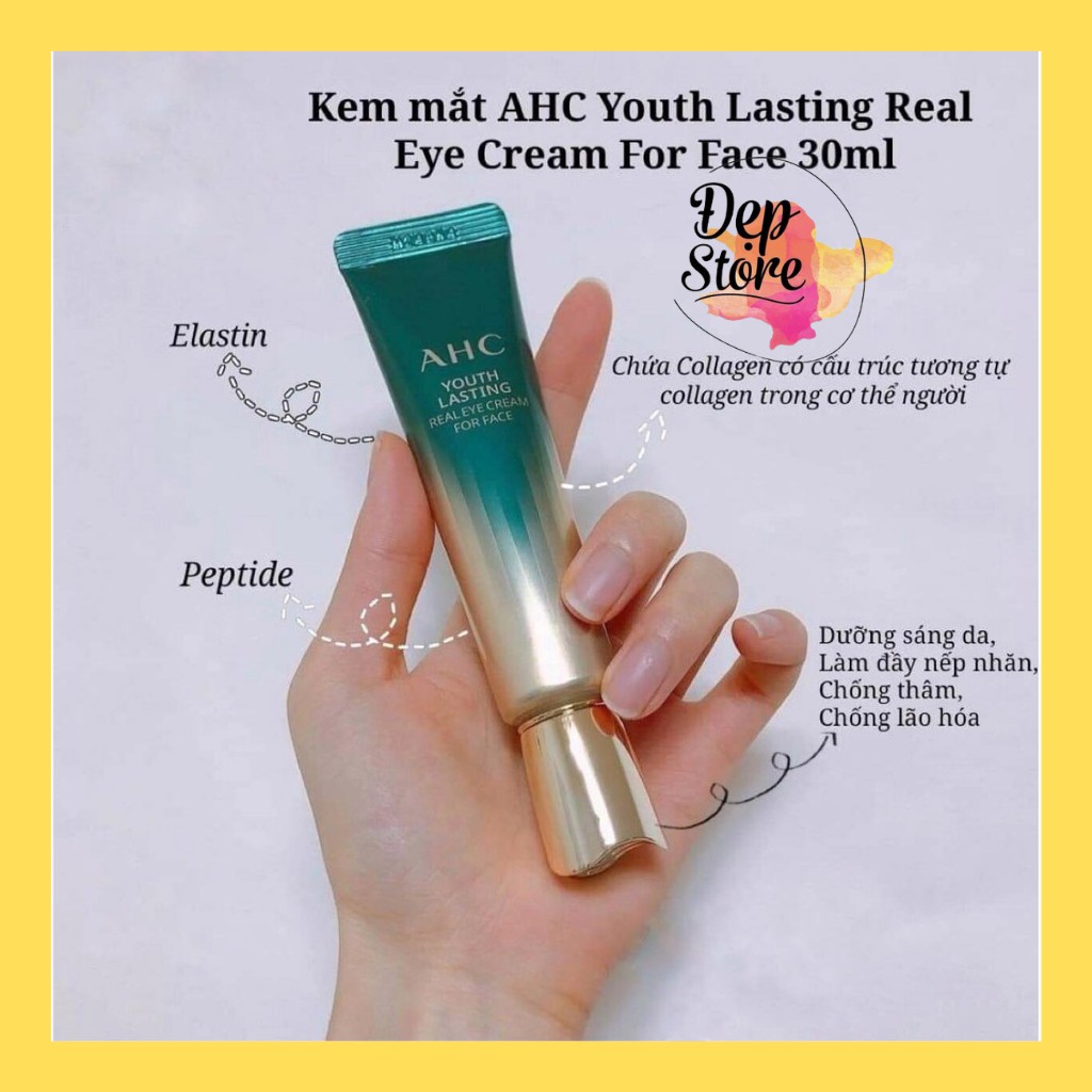 Kem mắt AHC Youth Lasting Real Eye Cream For Face 12-30ml Hàn Quốc.