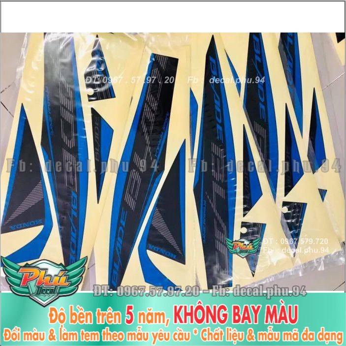 Tem rời cover Blade xanh đen Uv (H) -1