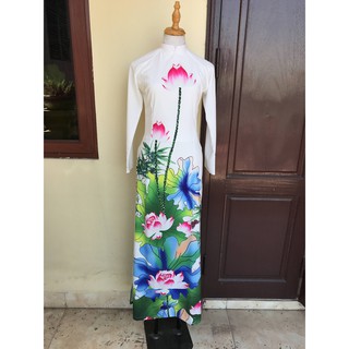 Áo Dài May Sẵn Vải Lụa Đẹp