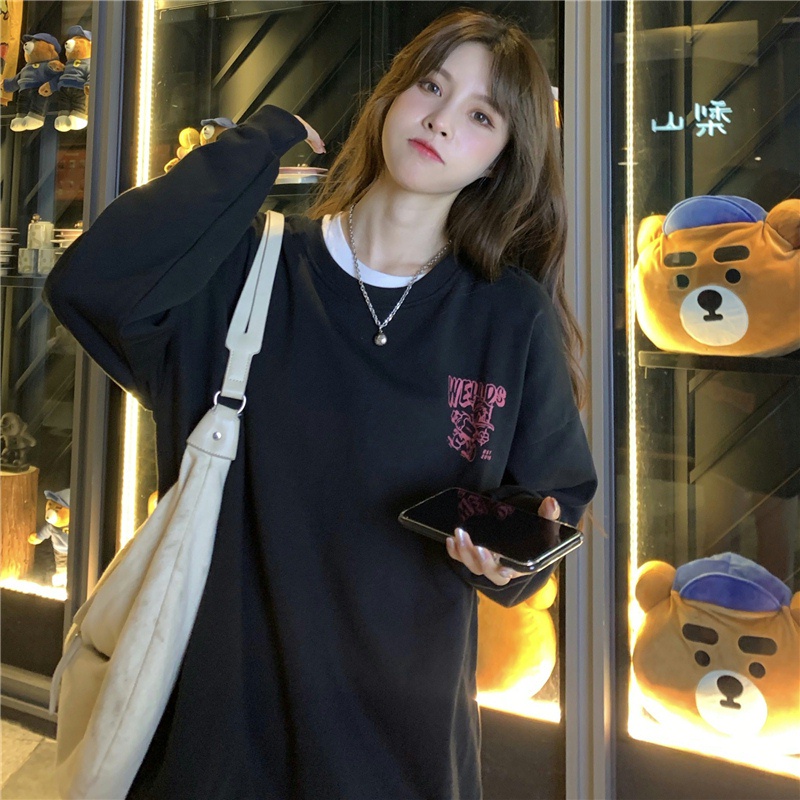 Áo Sweater Tay Dài In Họa Tiết Thời Trang Mùa Thu Cổ Điển Cho Nữ | BigBuy360 - bigbuy360.vn