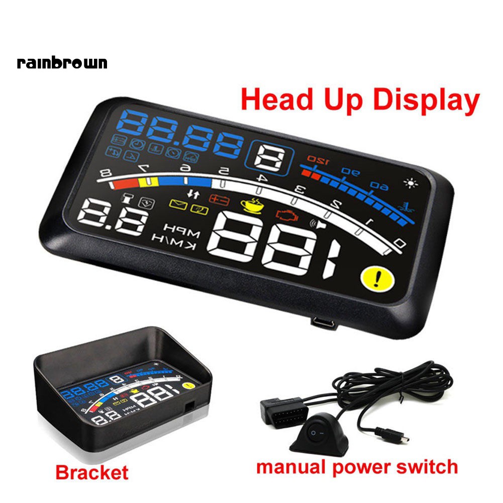 Hệ thống màn hình hiển thị tốc độ 5.5inch OBD2 Car GPS HUD