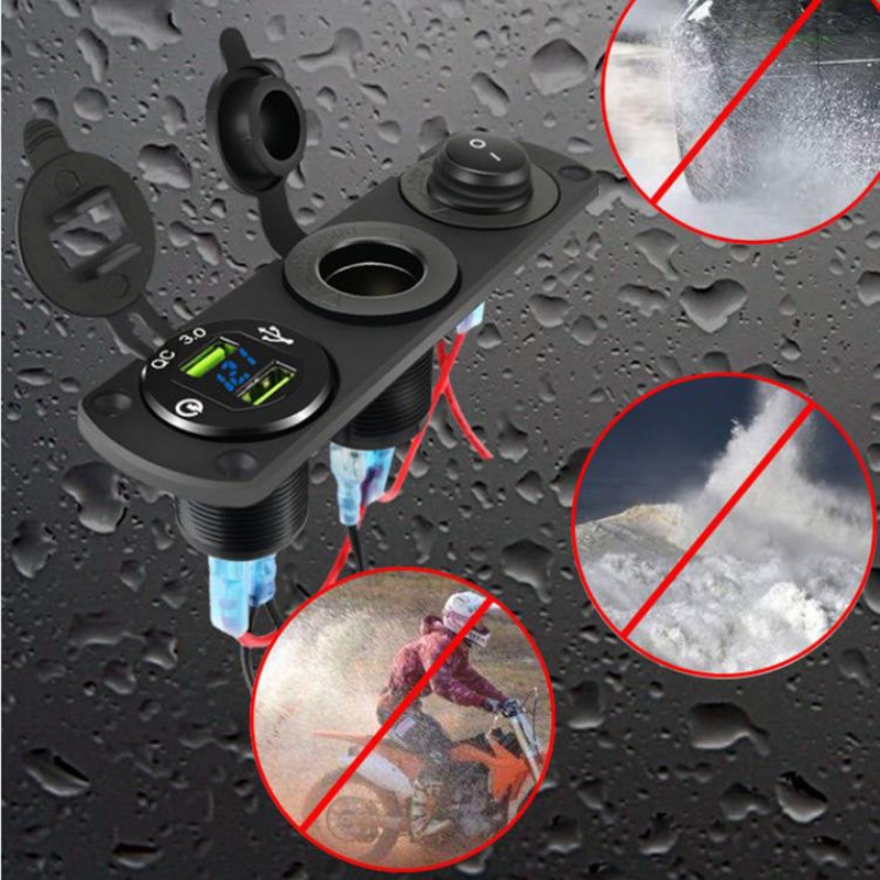 Ổ Cắm Hai Cổng USB Chuyên Dụng Cho Tàu Thuyền / Xe Hơi