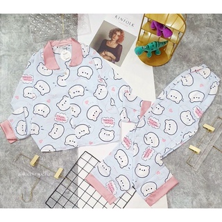 [GIẢM GIÁ]BỘ NGỦ PYJAMA MẶC NHÀ LỤA