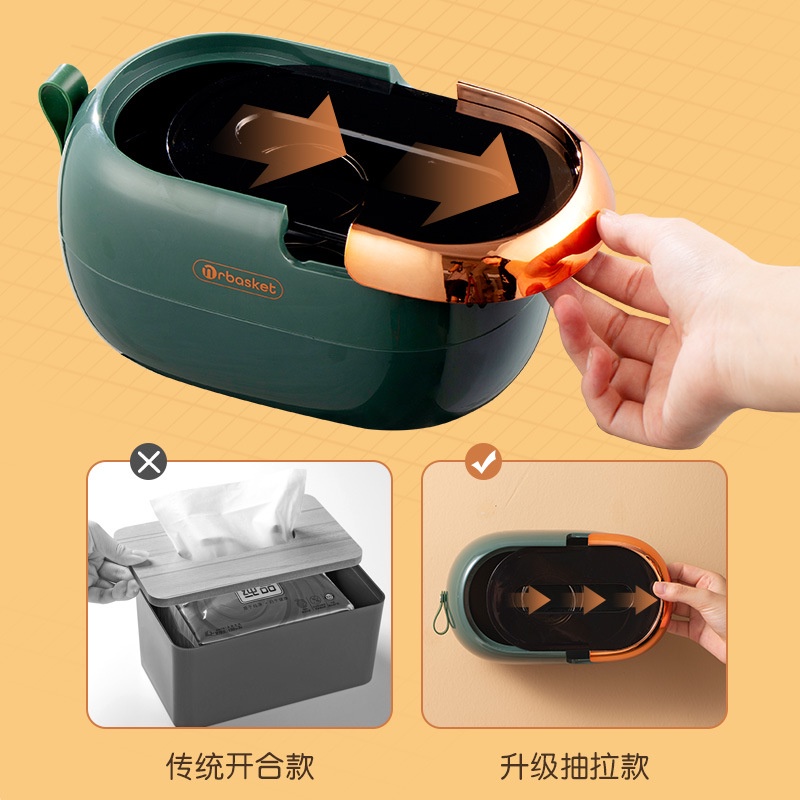 PVN45298 Hộp dán tường đựng khăn giấy ,giấy lau bếp đa năng phong cách Hàn Quốc Giá Rẻ