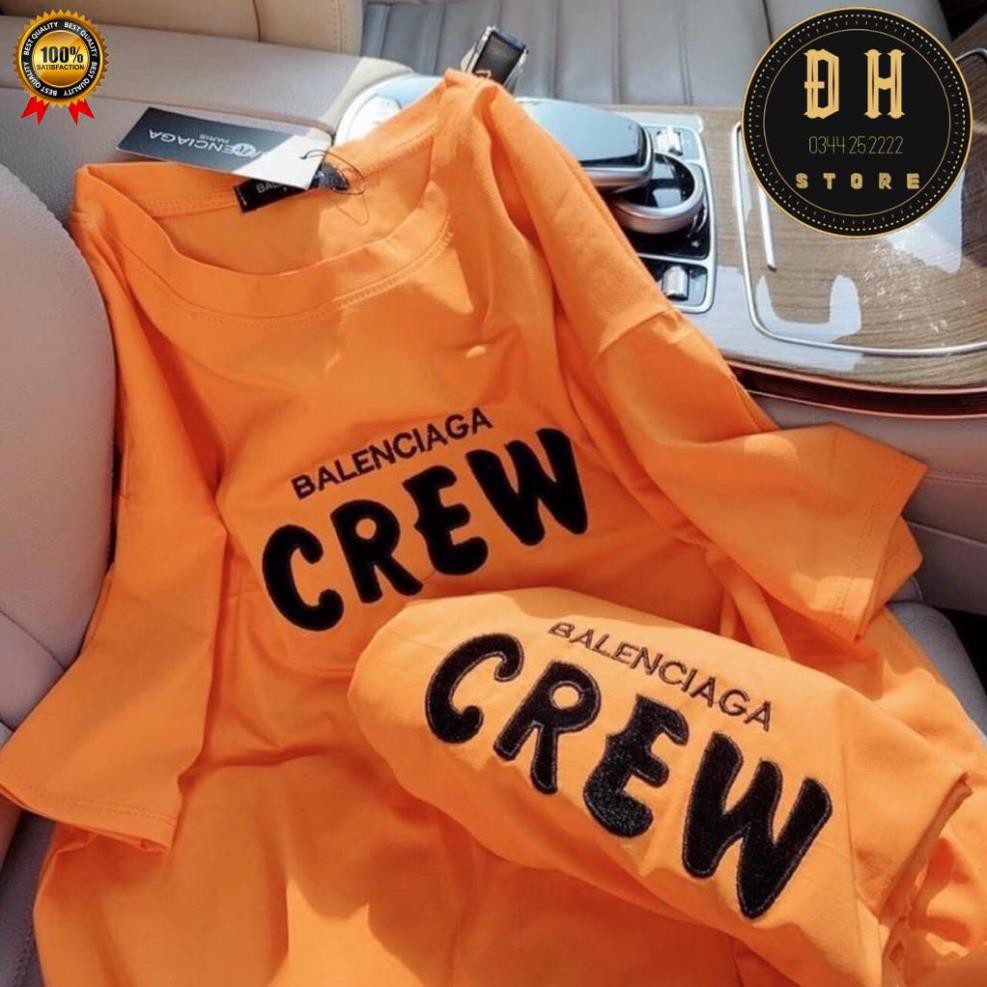 Áo Phông Áo Thun Nữ Thêu Chữ CREW, Hàng Quảng Châu Cao Cấp Chất Mát Không Xù Fom Rộng Giấu Quần. | BigBuy360 - bigbuy360.vn