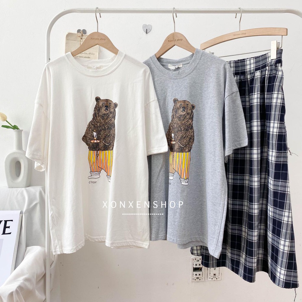 Áo thun nữ form rộng in hình chất cotton thoáng mát Xonxen Shop free size mã A038