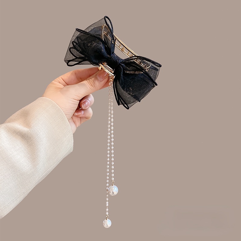 Kẹp Tóc Hình Nơ Phối Tua Rua Thời Trang 2022