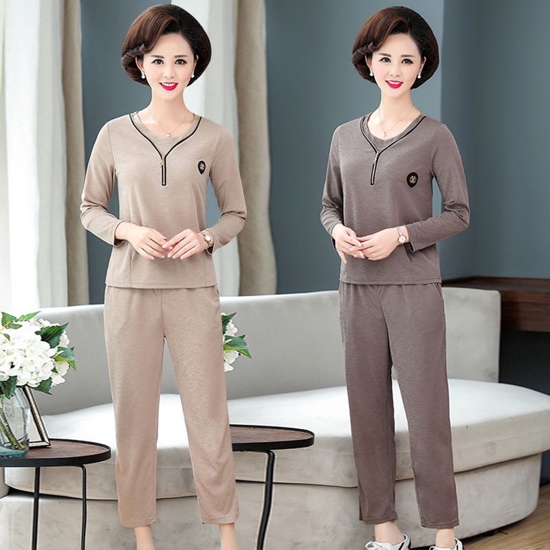 Set Đồ Bộ Dài Tay Thời Trang Mới Cho Các Bà Mẹ