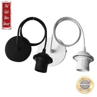 Dây đui đế đèn thả trần T050 ,Bộ linh kiện đui dây cho chao đèn thả đèn mây tre đan