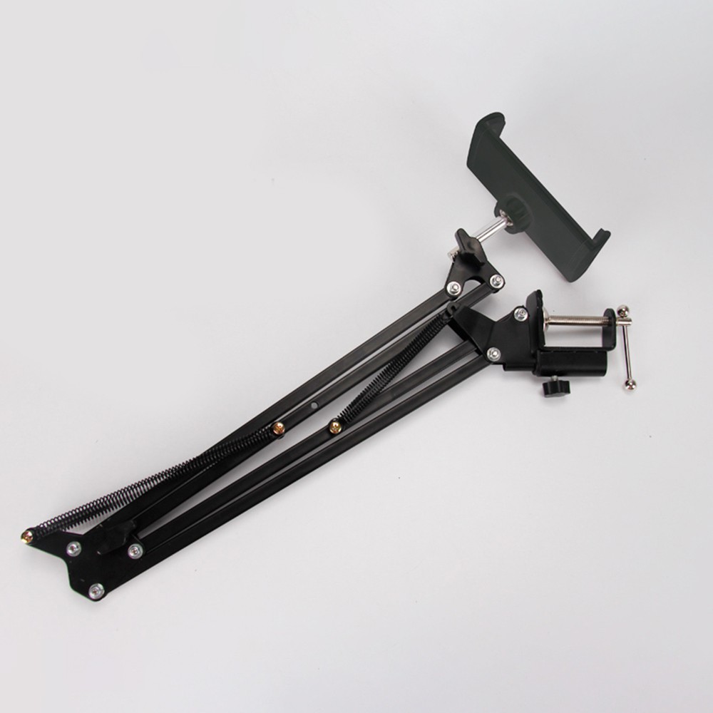 Giá đỡ điện thoại Ipad livestream quay video xem phim kẹp đầu giường bàn(4.8 -10.5 in) chất liệu thép không gỉ chắc chắn | BigBuy360 - bigbuy360.vn