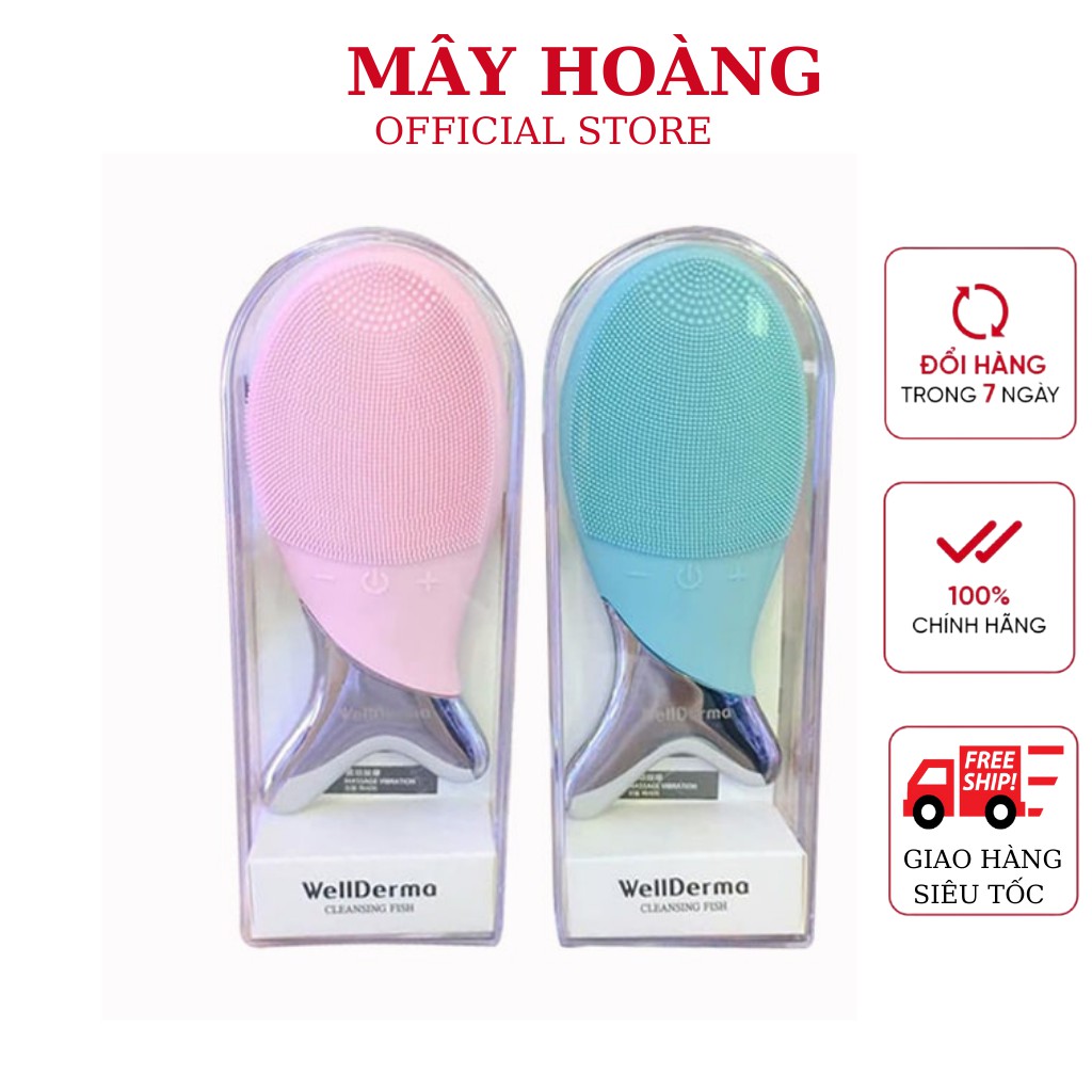 Máy rửa mặt con cá Wellderma Cleansing Fish Hàn Quốc ( hàng chuẩn)