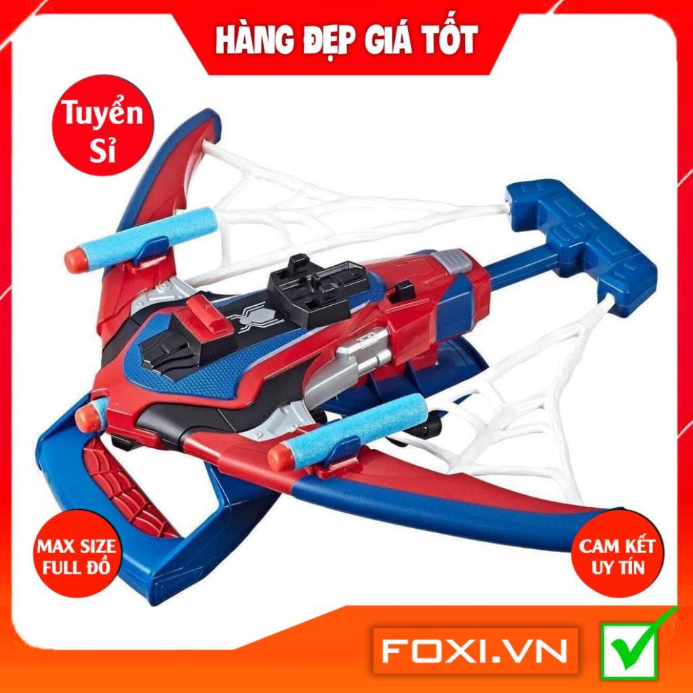 Bộ đồ chơi nỏ đeo cung tên siêu anh hùng người nhện Foxi-hàng Việt Nam xuất khẩu cao cấp-Thương hiệu Hasbro