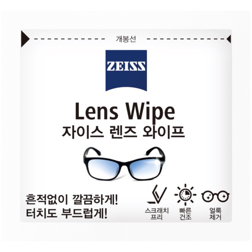 Khăn lau vệ sinh lens camera, mắt kính, màn hình điện thoại, máy tính ZEISS Lens Wipes hộp 100 miếng