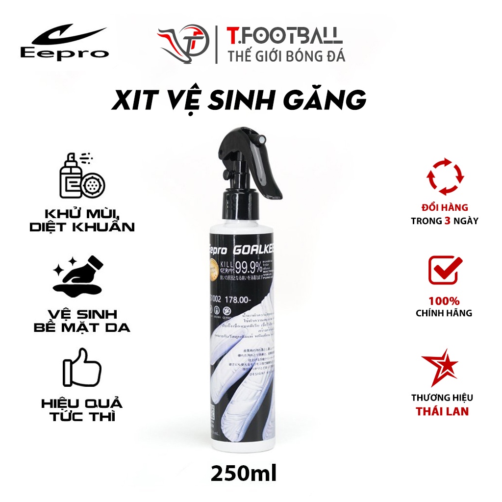Chai Xịt Vệ Sinh Găng Tay Thủ Môn Eepro Chính Hãng Tiện Lợi 250ml