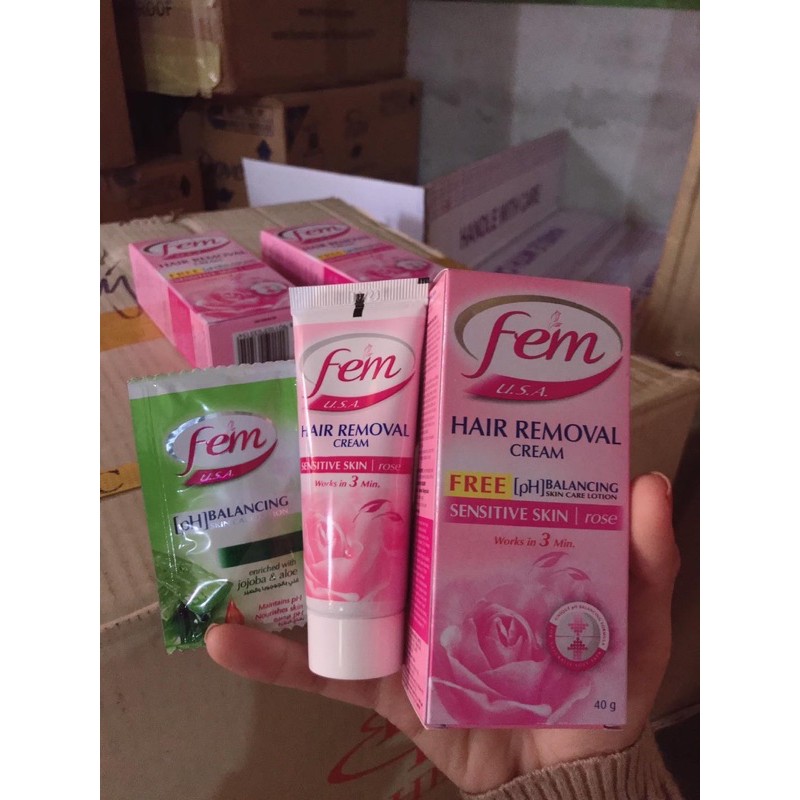 01 Hộp Kem Tẩy Lông Fem Thái Lan 40g