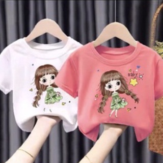 áo cotton hè bé gái a002