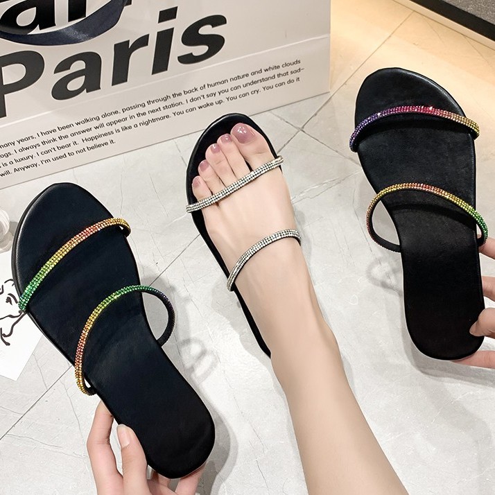 Dép xỏ ngón đính đá thời trang nữ size 35-43