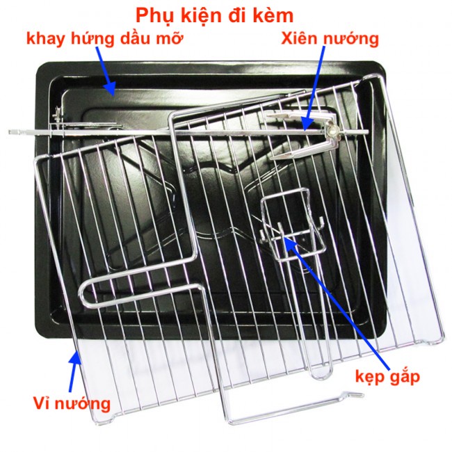 Lò Nướng Điện Đa Năng 35 Lít Asanzo EV-35ZS, Công Suất Lớn 1800W Nướng Bánh Nhanh- Gia Dụng Linh Nhi