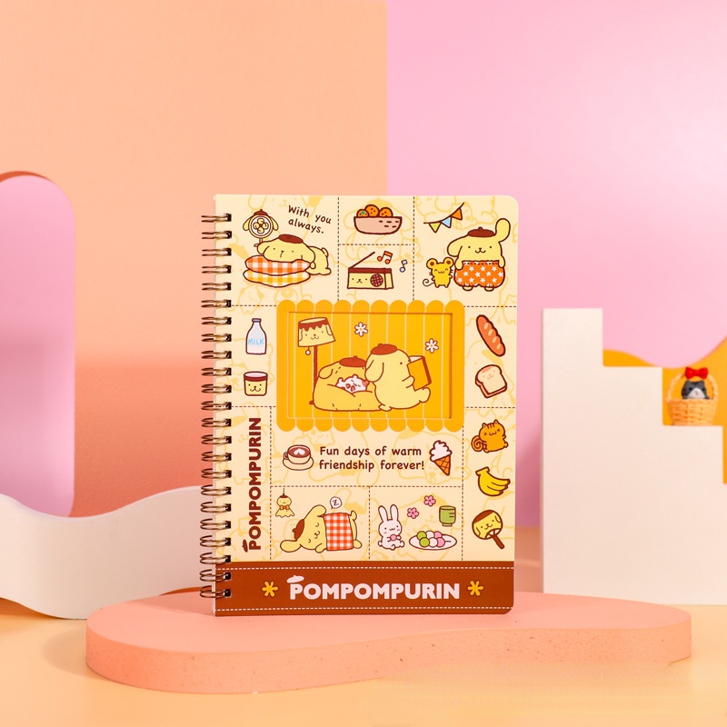 Sổ Tay Sê-Ri Sanrio / Sổ Tay In Hoạt Hình / Sổ Cuộn