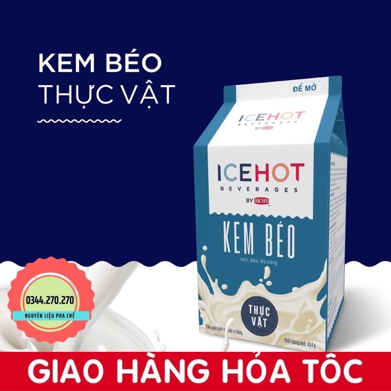 Kem béo thực vật ICE HOT - Giao hỏa tốc