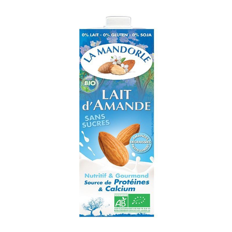 Sữa hạnh nhân hữu cơ La Mandorle 1L