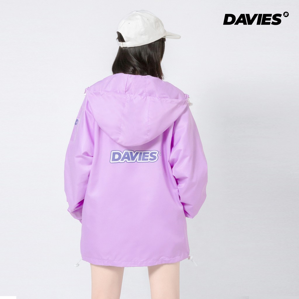 Áo khoác dù nữ form rộng màu tím DAVIES Basic Mark 3 Jacket purple