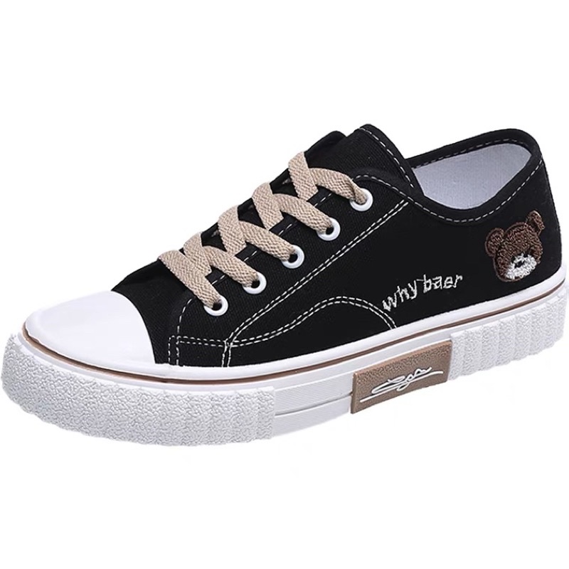 Giày thể thao, giày sneaker hoạ tiết gấu brown dễ thương thời trang phong cách