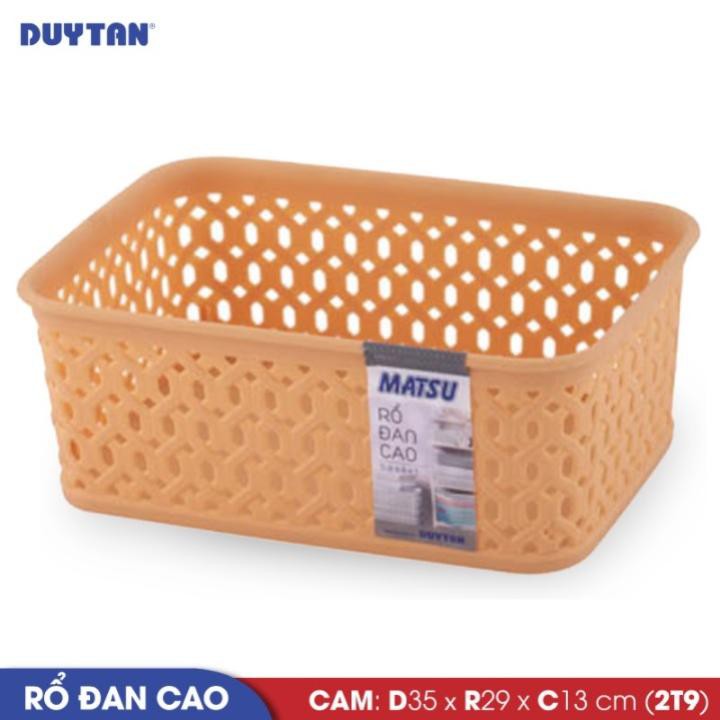 Rổ đan cao nhựa Duy Tân 35 x 29 x 13 cm (2T9)