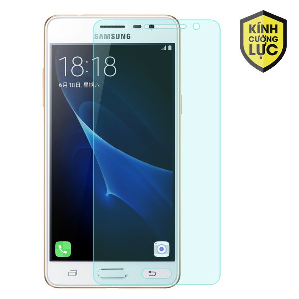Kính cường lực samsung J2 Prime, G530,G531 Kính trong suốt mài cạnh tặng kèm khăn lau.