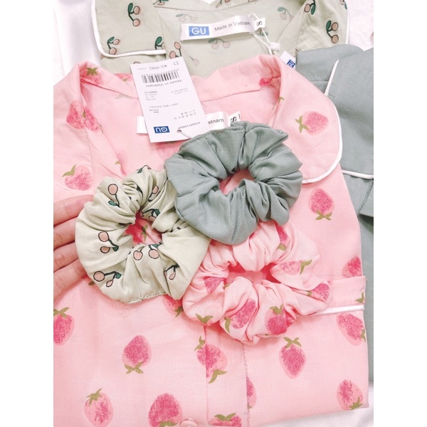 MH BỘ PIZAMA KÈM CHUN BUỘC TÓC CHO NỮ | BigBuy360 - bigbuy360.vn